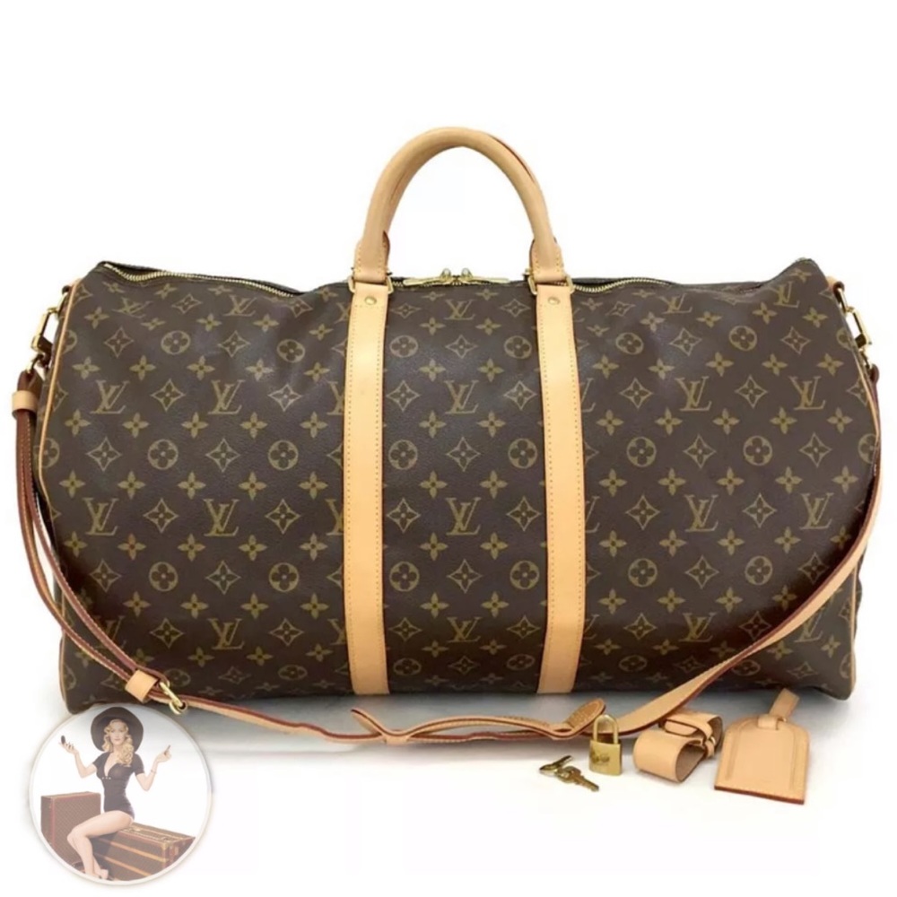 LIKE-NEW Louis Vuitton Keepall Bandouliere Bag